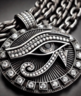 Eye of Horus Pendant with Diamonds