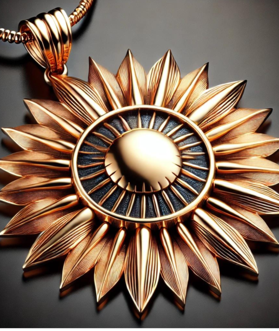 Gold Sun Pendant