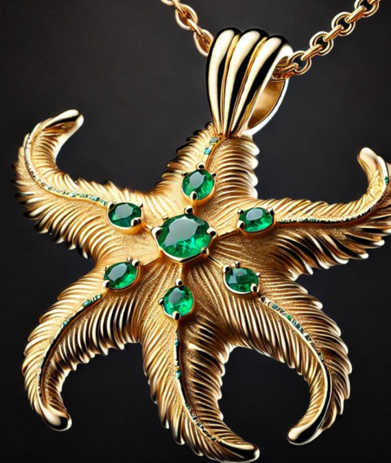 Starfish Gold Pendant