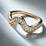 Elegant wavyes inspired ring